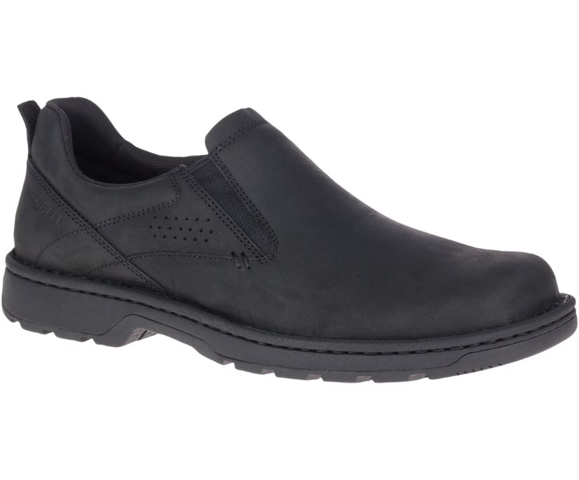 Buty Merrell World Legend 2 Moc - Slip Ons Męskie Merrell - Czarne [PCMBL-3175]